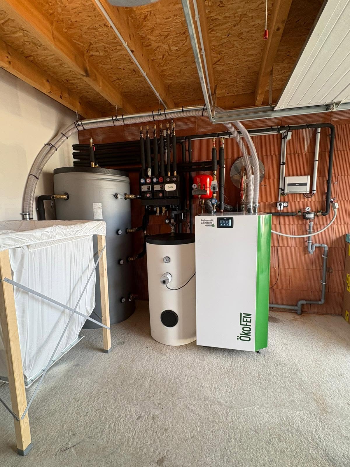 Chaudière à granulés installée par SBH Energie Services